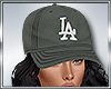 LA Grey Cap+Black Hair