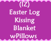 Easter Log Blanket Kiss
