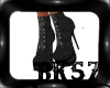 *BK*Black Denim Boots