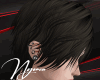 Black brown crow hair