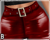 Red Leather Capris