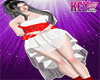 K- RedWhite Dress