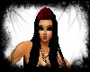 *RS*Red/Blk Cameo Hair