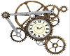 Clock with gears