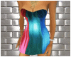 [m58]Rainbow mini dress