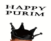 (W) Purim Head Sign