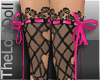 ✿ stocking+heels pink
