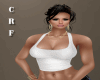 CRF* White Tank Top