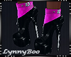 *Mayai Pink Black Boots
