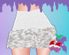 🍒 White Fur Skirt