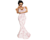 (20D) pink / white gown