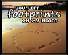 You left footprints