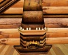 Log Cabin Fireplace