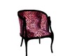 pink leopard chair