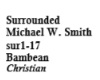 Surroudned Michael Smith