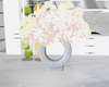 white table vase
