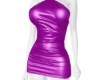 Purple Leather Dress RLS