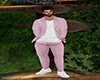 men pink full outfit