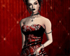 Red Filligree Gown