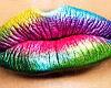sexy rainbow lips