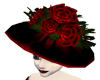 Elegant Blood Rose Hat
