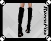 Black Laced Knee Heel V1
