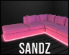 S.  Pink Neon Couch