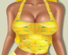 Floral Print Tank Yellow