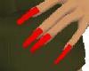 Long Bright Red Nails