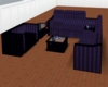 LL-Blue vel sofa set
