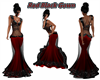 Red Black Gown