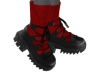 JW Red Combat boots