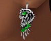 Green Wolf Earrings/F