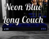 Neon Blue Long Couch