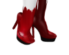 Long Leather Boots Red