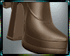 LeathAnkle Boots D Beige