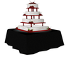 Rose Wedding Cake+Table