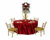 Wedding red & gold table