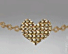 D-G Heart Necklace Gold