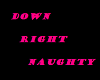 DownRightNaughty Sign