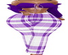 PurpleTop W/Plaid Pants