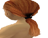 Red hair ponytail
