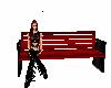 black and red bench