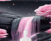 Pink waterfalls bg