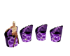 *B* purple chairs