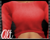 |Red Cropped Sweater