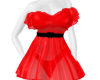 MI Red Lace Mini Dress