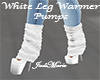 White LegWarmer Pumps