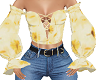 Yellow Floral Top