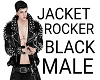 JACKET ROCKER BLACK MALE